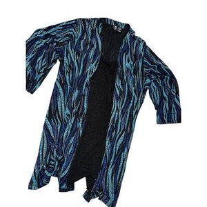 On‎ the Plus Sz 6X Dress by Making It Big Tunic Dress Artsy SUPERB Blue Green